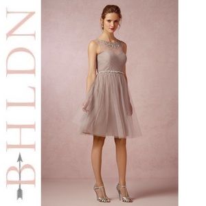 BHLDN Jenny Yoo Chloe Dress in Mink Grey